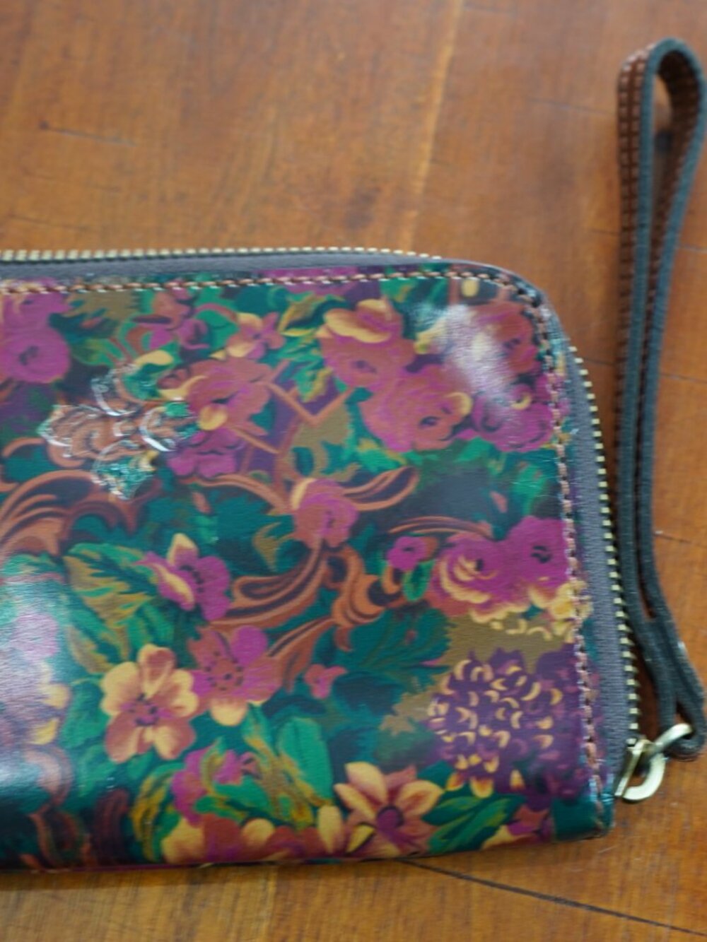 Patricia Nash Floral Print Leather Wallet